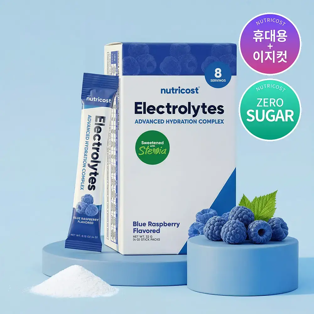 [올영단독] 뉴트리코스트 전해질 하이드레이션 블루라즈베리향 케이스 8개입